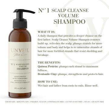 N° 1 Scalp Cleanse Volume Shampoo - 8oz