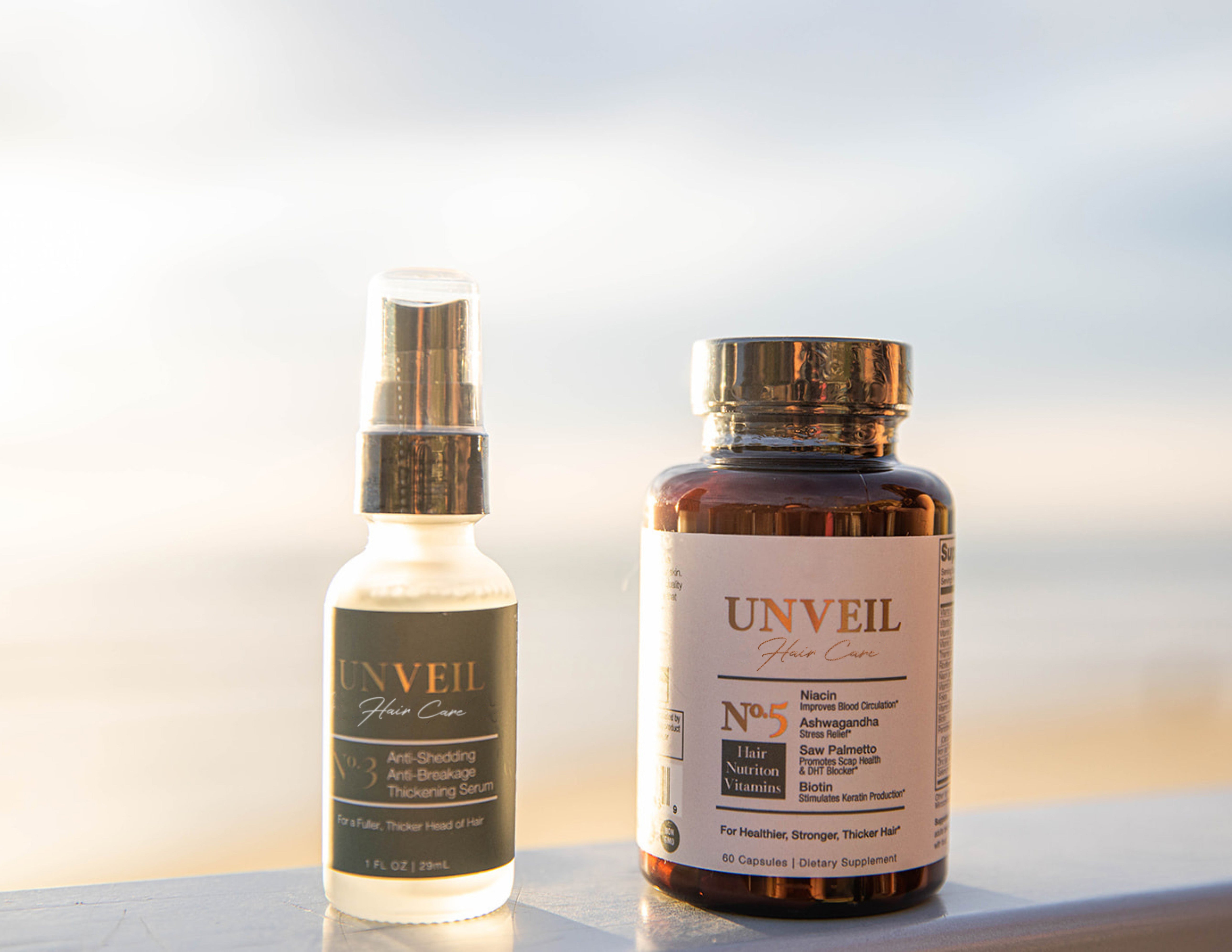 Hair Serum and Supplement Bundle