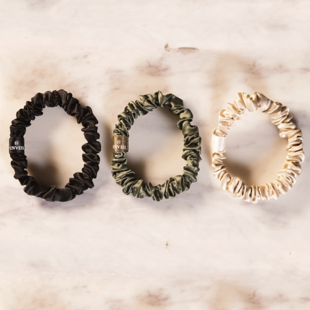 Unveil N<sup>o.</sup>9 Unsnagged Mini Hair Ties, Set of 3