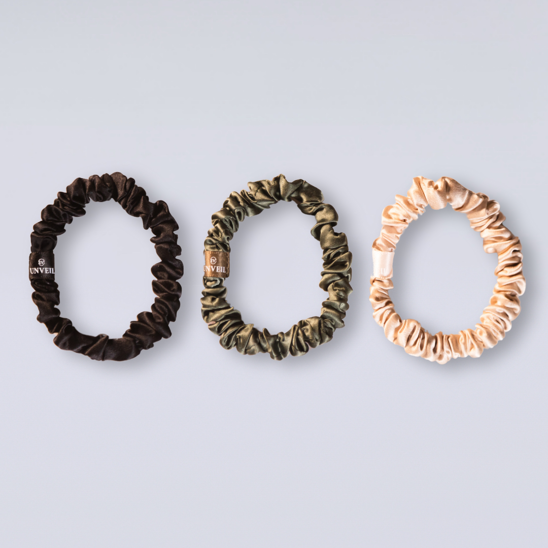Unveil N<sup>o.</sup>9 Unsnagged Mini Hair Ties, Set of 3